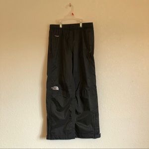 North Face HyVent black waterproof rain pants